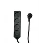 Microconnect MC-PS040150FRB ilgintuvas 1.5 m 4 kištukiniai lizdai Juodas