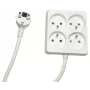 MicroConnect MC-PSSQUARE040150FRW ilgintuvas 1,5 m 4 lizdai Baltas