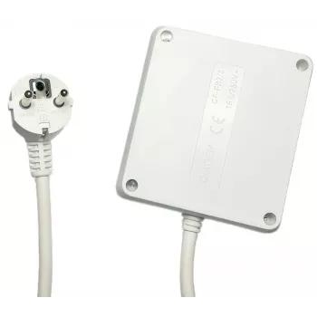 MicroConnect MC-PSSQUARE040150FRW ilgintuvas 1,5 m 4 lizdai Baltas