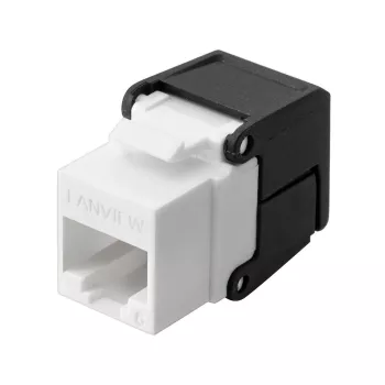 Keystone modulis Lanview LVN128078 plokščias juodas RJ-45