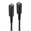 Lindy 70 m pluoštinis hibridinis Micro-HDMI kabelis su nuimamais HDMI ir DVI adapteriais