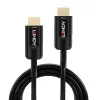 Hibridinis šviesolaidinis HDMI laidas Lindy 15 m, Ultra High Speed 48 Gbit/s, HDMI 2.1, paauksuotomis jungtimis, juodas