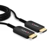 Hibridinis šviesolaidinis HDMI laidas Lindy 15 m, Ultra High Speed 48 Gbit/s, HDMI 2.1, paauksuotomis jungtimis, juodas