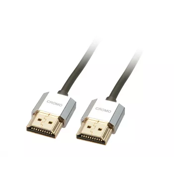 Lindy 2m CROMO plonas aukštos spartos HDMI laidas su Ethernet