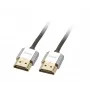 Lindy 2m CROMO plonas aukštos spartos HDMI laidas su Ethernet