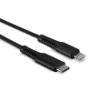 Lindy 3m sustiprintas USB Type C – Lightning laidas