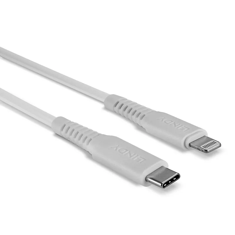 Lindy 2 m USB Type C į Lightning laidas, baltas