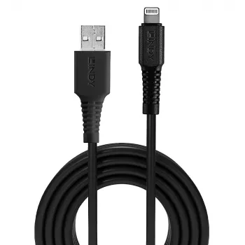 Lindy 0,5 m USB–Lightning laidas, juodas