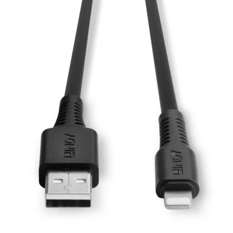 Lindy 1 m USB – Lightning laidas, juodas