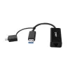 Lindy USB 3.2 Gen 1 Gigabit Ethernet keitiklis laidinis USB Ethernet 5000 Mbit/s juodas