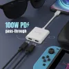 USB-C į dvigubą USB-C adapteris j5create JCA164-N 3840x2160 240Hz