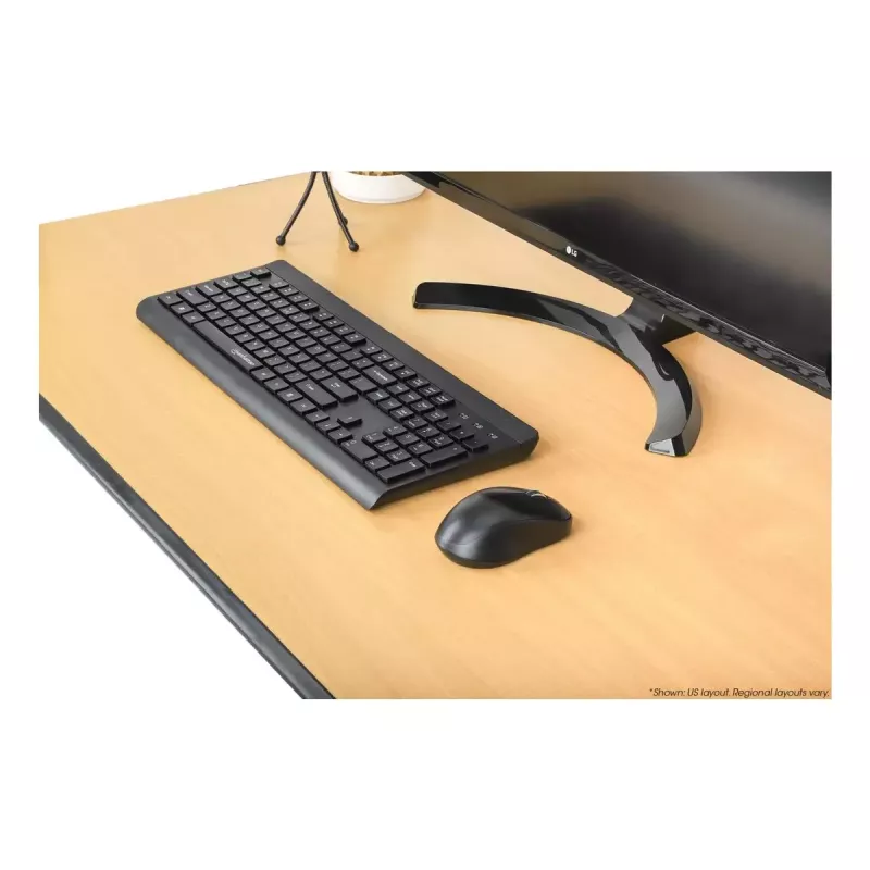 Belaidis klaviatūros ir pelės rinkinys Manhattan 180771, QWERTY, juodas