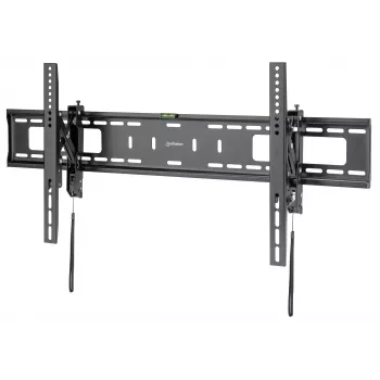 Manhattan TV ir monitoriaus laikiklis nuo vagystės sieninis pasukamas 43-100 juodas VESA 200x200 iki 800x400 mm iki 75 kg
