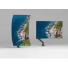 Manhattan TV ir monitoriaus laikiklis ant stalo Full Motion dujinė spyruoklė 13-42 juodas