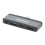 USB-C kelioninis dokas Manhattan 190404 4 prievadai HDMI USB-A USB-C 3.5 mm