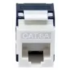 Keystone lizdas Cat.6A neekranuotas beįrankis, EQUIP 769227, RJ-45, plokščios konstrukcijos, baltas, 8 vnt.