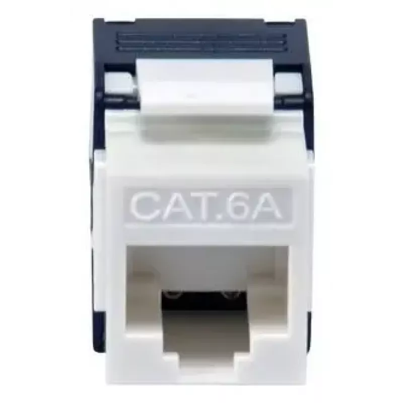 Keystone lizdas Cat.6A neekranuotas beįrankis, EQUIP 769227, RJ-45, plokščios konstrukcijos, baltas, 8 vnt.