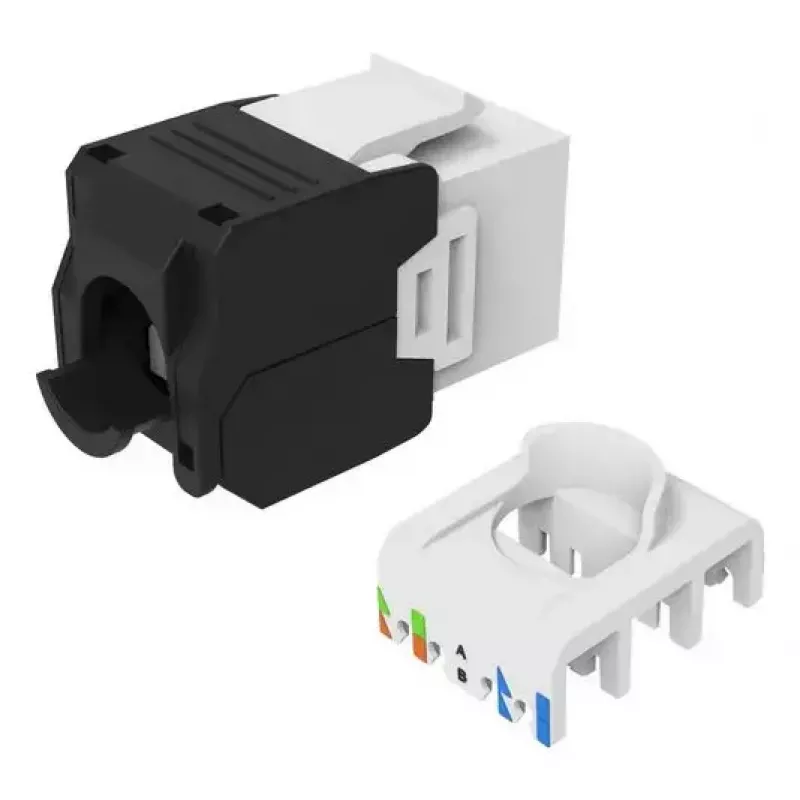 Keystone lizdas Cat.6A neekranuotas beįrankis, EQUIP 769227, RJ-45, plokščios konstrukcijos, baltas, 8 vnt.