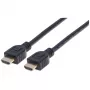 Manhattan HDMI laidas 4K@60Hz su Ethernet – CL3, 1 m, tinkamas montuoti sienoje