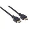 Manhattan HDMI laidas 4K@60Hz su Ethernet – CL3, 1 m, tinkamas montuoti sienoje