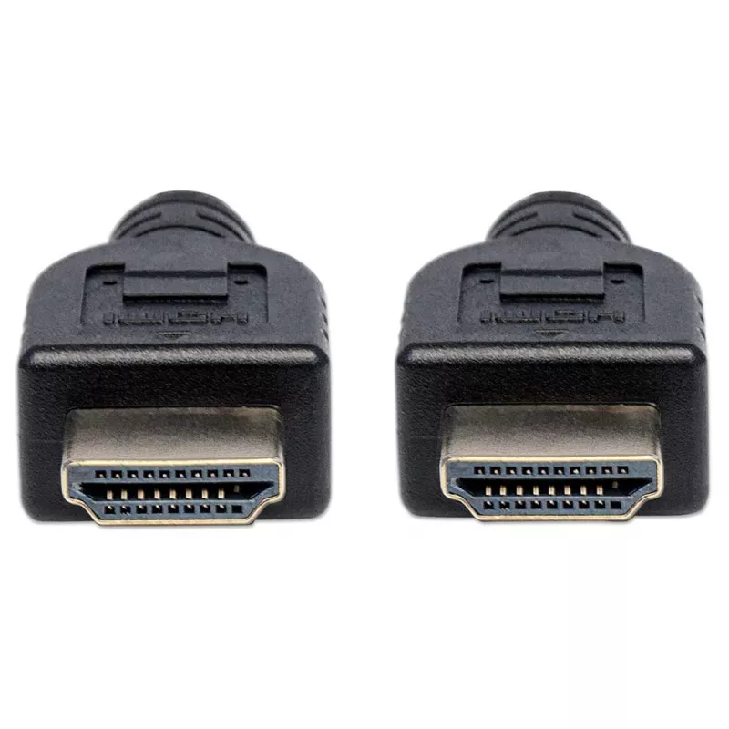 Manhattan HDMI laidas 4K@60Hz su Ethernet – CL3, 1 m, tinkamas montuoti sienoje