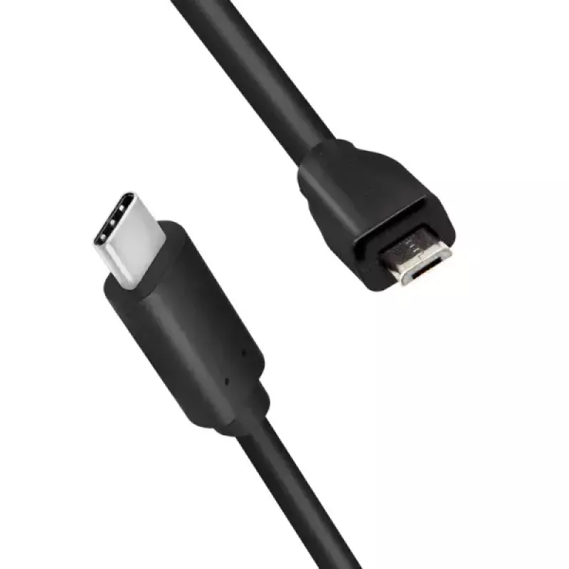LogiLink CU0196 USB 2.0 laidas USB C – Micro-USB B 0,5 m juodas
