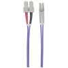 Intellinet šviesolaidinis jungiamasis laidas OM4, LC/SC, 1 m, violetinis, dupleksinis, daugiamodis, 50/125 µm, LSZH, viso gyvenimo garantija