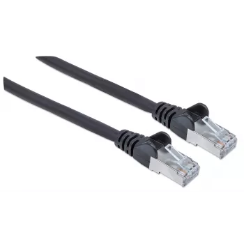 Intellinet tinklo laidas Cat6, 5m, juodas, varinis, S/FTP, LSOH / LSZH, RJ45, paauksuoti kontaktai, be užkliuvimų, su apsauginiu gaubteliu, garantija visam gyvenimui