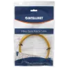 Intellinet Fiber Optic Patch Cable OS2, LC/LC, 3 m, geltonas, dupleksas, vienmodis, 9/125 µm, LSZH, pluoštinis, viso gyvenimo garantija