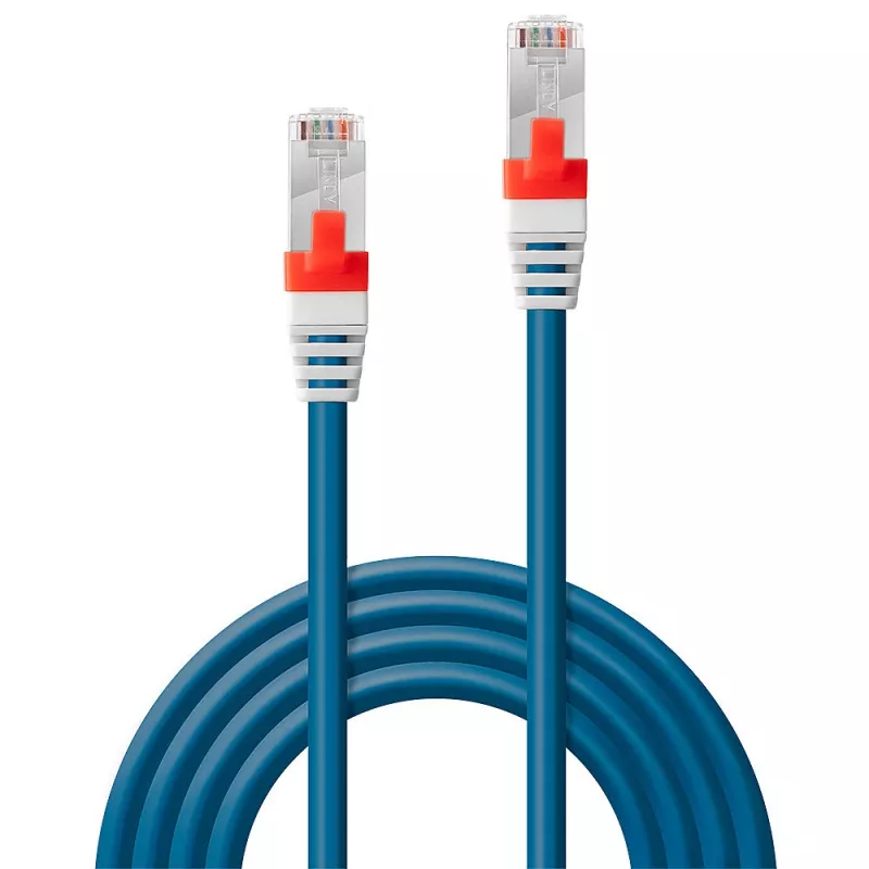Tinklo kabelis Lindy Cat.6A S/FTP 7,5 m RJ-45 mėlynas