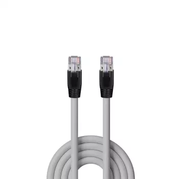 Tinklo kabelis Lindy Cat.6A U/FTP LSZH vientisa gysla, 90 m, pilka, RJ-45 į RJ-45