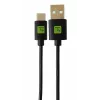 Techly ICOC MUSB20-CMAM01T USB kabelis USB 2.0 0.1 m USB A USB C Juoda