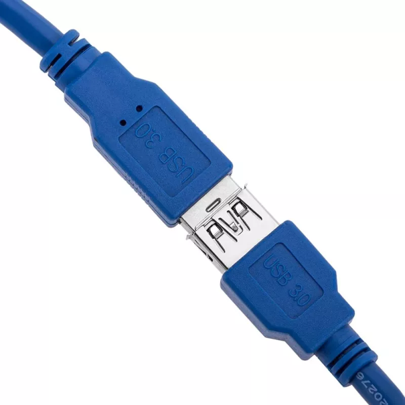 Techly ilginimo USB 3.0 laidas A kištukas / A lizdas 1 m mėlynas ICOC U3-AA-10-EX