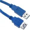 Techly ilginimo USB 3.0 laidas A kištukas / A lizdas 1 m mėlynas ICOC U3-AA-10-EX
