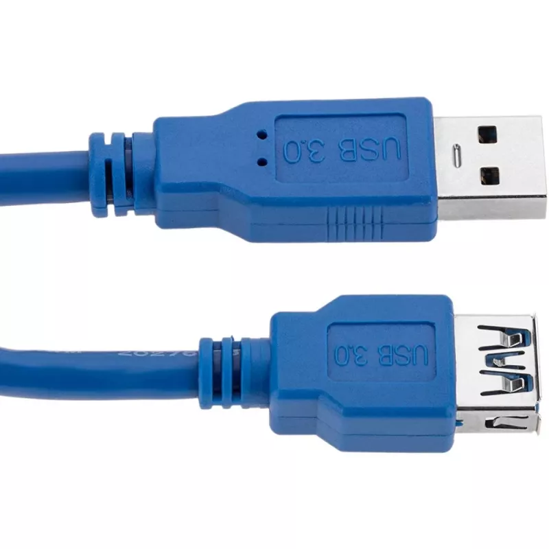 Techly ilginimo USB 3.0 laidas A kištukas / A lizdas 1 m mėlynas ICOC U3-AA-10-EX