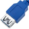 Techly ilginimo USB 3.0 laidas A kištukas / A lizdas 1 m mėlynas ICOC U3-AA-10-EX