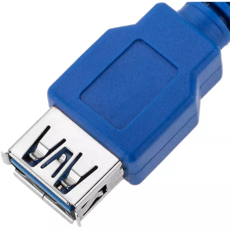 Techly ilginimo USB 3.0 laidas A kištukas / A lizdas 1 m mėlynas ICOC U3-AA-10-EX