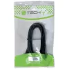 Techly USB 2.0 kabelis A kištukas / Mini B kištukas 90° 1,8 m juodas ICOC MUSB-AA-018ANG