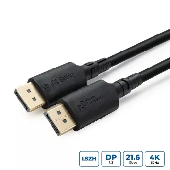 MicroConnect DisplayPort kabelis MC-DP-MMG-200LSZH, 2 m, 4K palaikymas