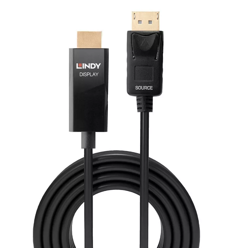 Lindy 0,5 m aktyvus DisplayPort į HDMI laidas su HDR
