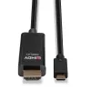 Lindy 5 m USB Type C į HDMI 4K60 adapterio laidas su HDR