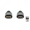 HDMI kabelis su Ethernet Manhattan 8K@60Hz 2m pintas Kištukas-Kištukas Juodas
