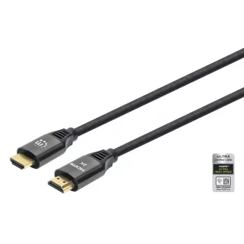 HDMI kabelis Manhattan 8K 60Hz 3m, vyriškas į vyrišką, juodas