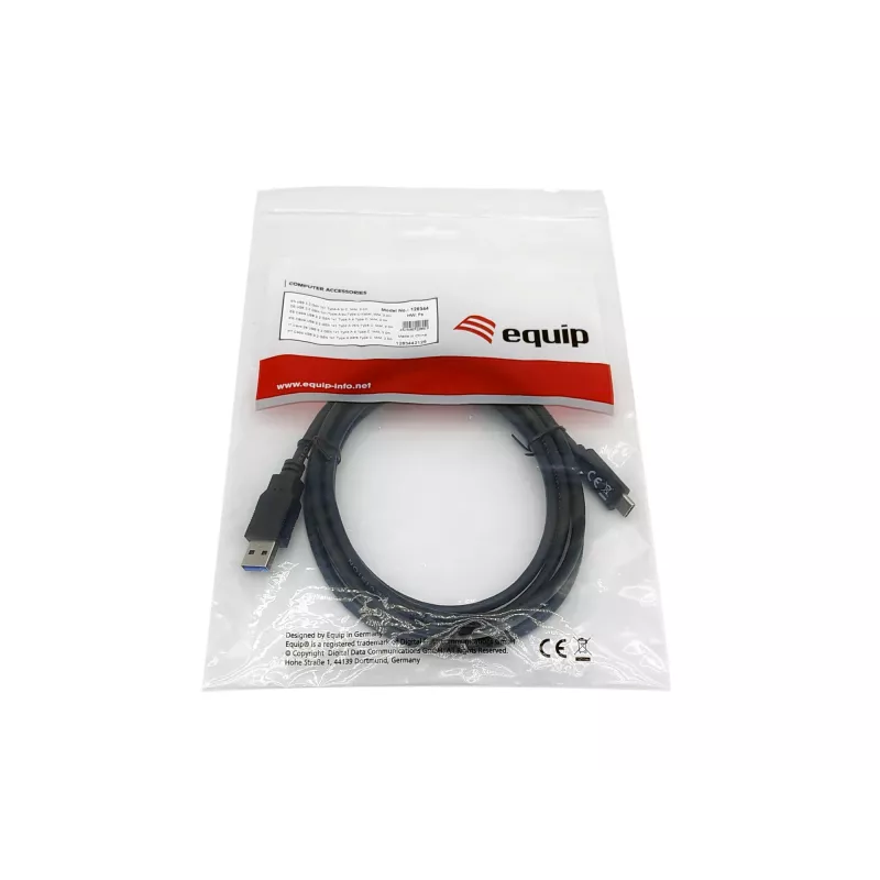 Equip USB 3.2 Gen 1 Type-A į Type-C laidas, vyriškas/vyriškas, 2,0 m