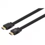 Manhattan HDMI Laidas su Ethernet (Plokščias), 4K@60Hz (Premium High Speed), 10m, Kištukas-Kištukas, Juodas
