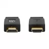 Manhattan HDMI Laidas su Ethernet (Plokščias), 4K@60Hz (Premium High Speed), 10m, Kištukas-Kištukas, Juodas