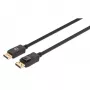 Manhattan DisplayPort 1.4 laidas, 8K@60Hz, 3m, pintas kabelis, vyriškas į vyrišką, su fiksatoriais, pilnai ekranuotas, juodas, garantija visam gyvenimui, atitinka DP14MM3M