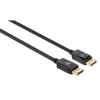 Manhattan DisplayPort 1.4 laidas, 8K@60Hz, 3m, pintas kabelis, vyriškas į vyrišką, su fiksatoriais, pilnai ekranuotas, juodas, garantija visam gyvenimui, atitinka DP14MM3M