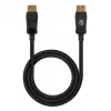 Manhattan DisplayPort 1.4 laidas, 8K@60Hz, 3m, pintas kabelis, vyriškas į vyrišką, su fiksatoriais, pilnai ekranuotas, juodas, garantija visam gyvenimui, atitinka DP14MM3M