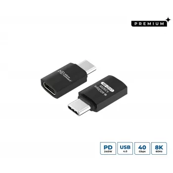 MicroConnect USB4-CCF-240W USB-C laidas 2 m, juodas
